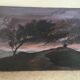 Sunset, oil on canvas