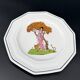 3 octagonal Art Deco plates in Médicis porcelain