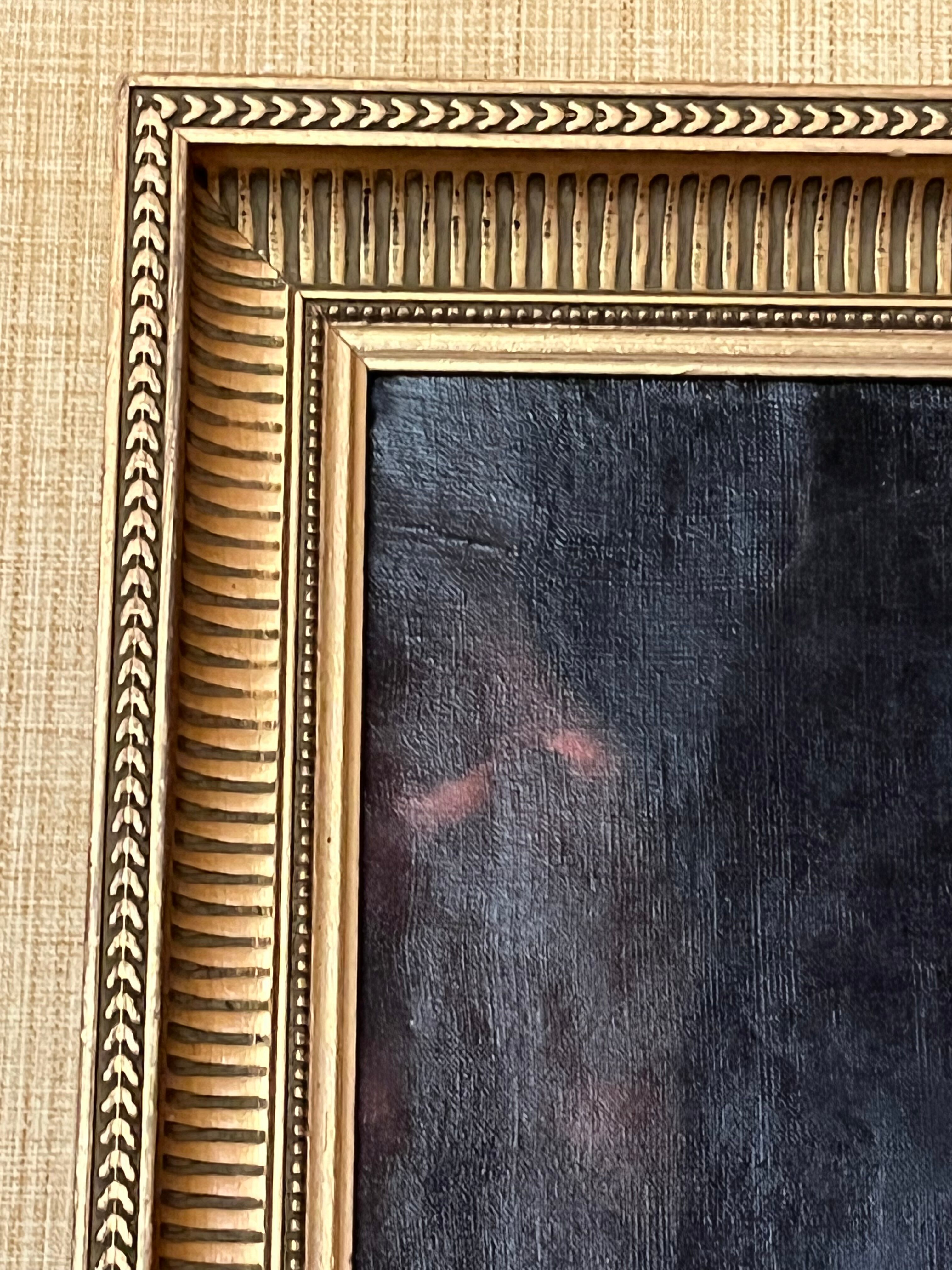 Old portrait painting 1800