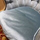 Pair of blue Bergères in Louis XV style