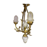 Napoleon III chandelier in gilded bronze