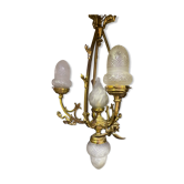 Napoleon III chandelier in gilded bronze