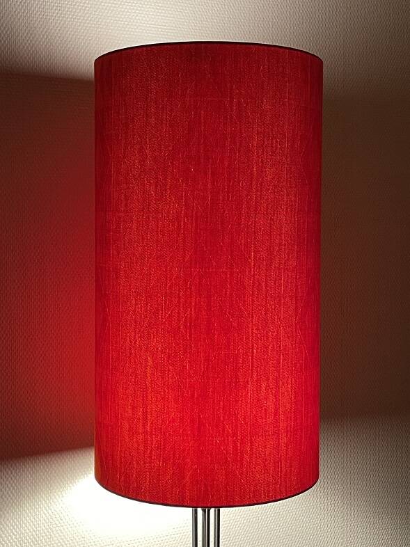 Abat-jour Eldo H60 D33 - tissu style vintage 70's