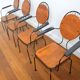 Suite de 4 chaises de jardin vintage 1950