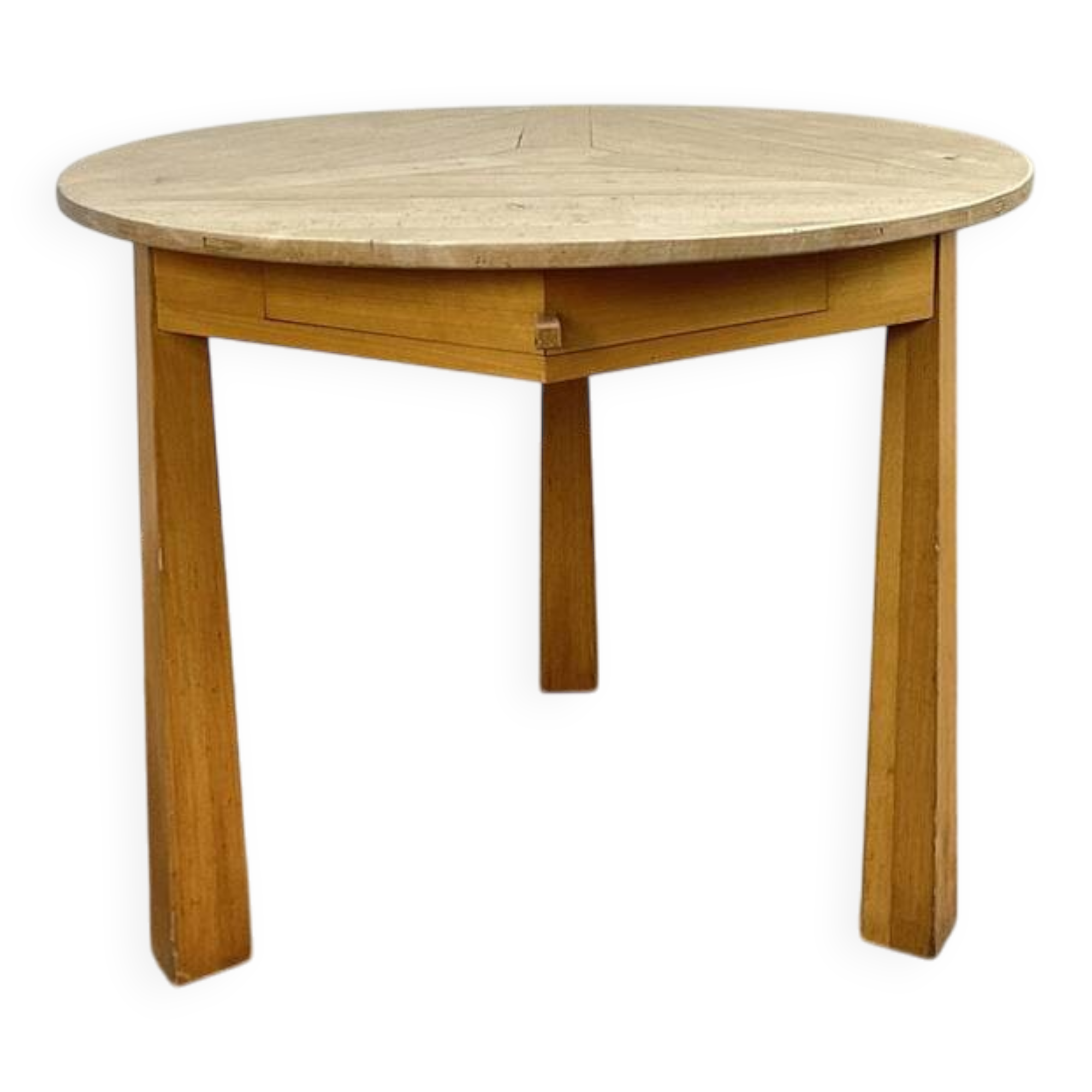 1960 tripod table in beech wood