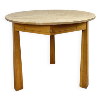 1960 tripod table in beech wood