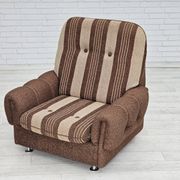 Fauteuil relax danois, revêtement en laine d'origine, années 70