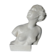 Buste en plâtre "Femme riant" 50 cm de hauteur