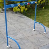 School shelf and hooks on wheels