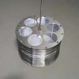 Very rare Adlumen lamp / pendant, inox wired