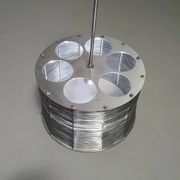 Lampe / suspension Adlumen très rare, câblée en inox