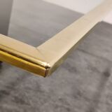Vintage etched brass coffee table by Ricco D, 1970s
