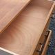 Vintage oak chest of drawers with 4 drawers from the 1960s.