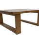 Vintage coffee table pinewood minimalist 1970s design