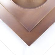 Dutch Design copper colored wall lamp with glass, Dijkstra 1980s