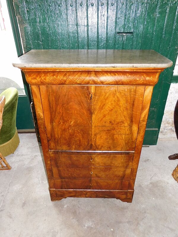 Secretary louis philippe in walnut