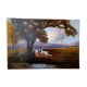 Large dipinto paesaggio firmato longoni anni 30 - 101 x 71