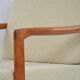 Fauteuil BZ bouclette beige clair