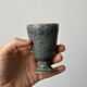 5 small mazagrans - bluish stoneware verrines Migeon La Borne CHER