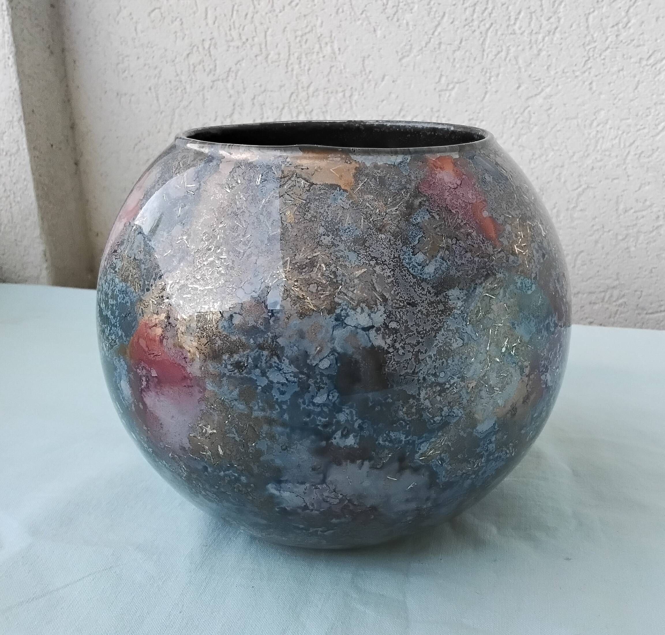 Vase en verre Jean-Noël Bouillet