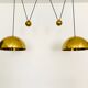 Lampe suspendue en laiton Posa44 double réglable par Florian Schulz