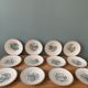 Lot de 12 petites assiettes Digoin Sarreguemines, « Les Mois »