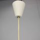 Vintage orange glass pendant lamp, Czechoslovakia, circa 1970.