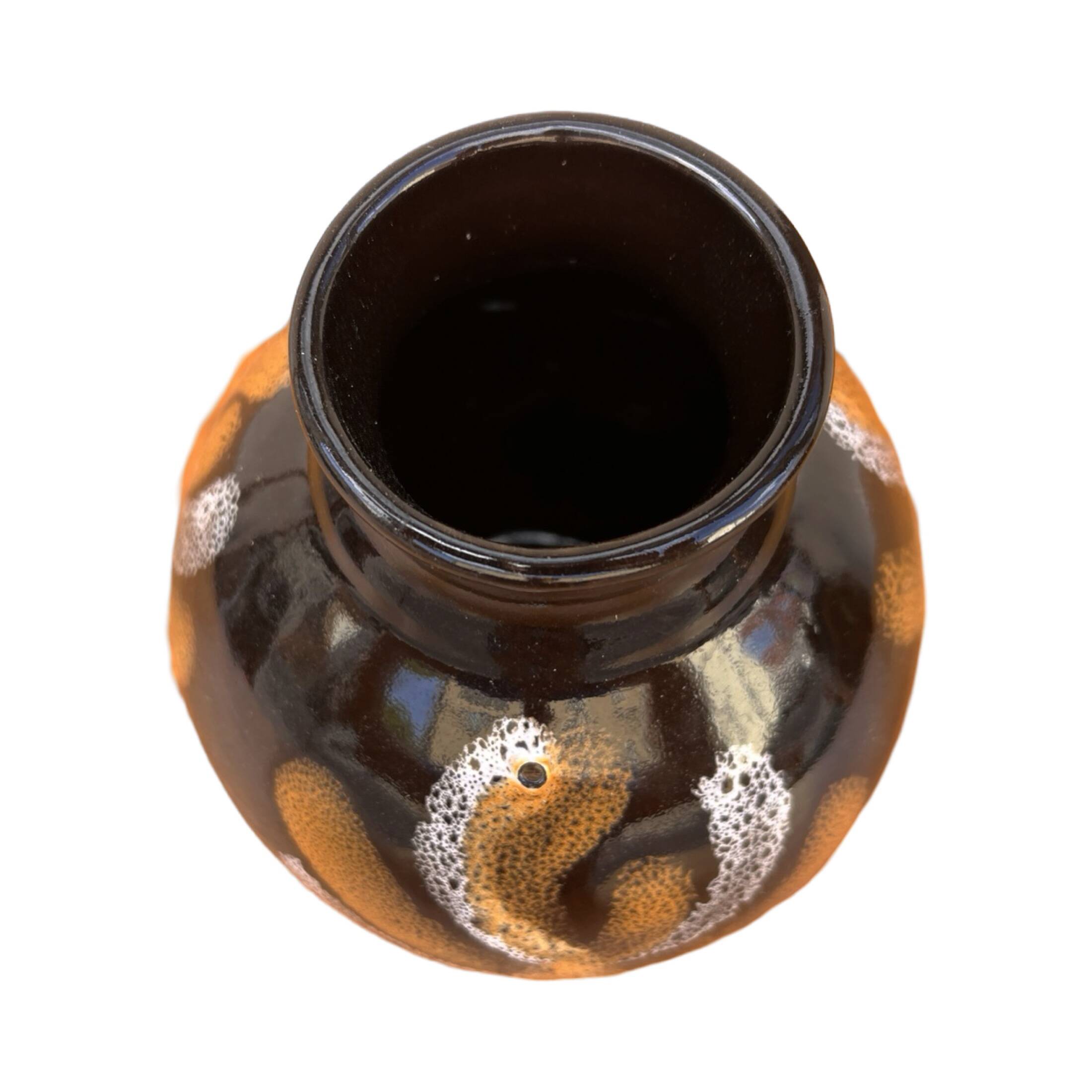 Ceramic vase, spila bolesławiec poland, 1970s.