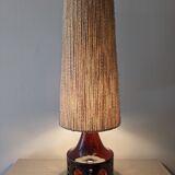 Glazed ceramic floor lamp from the 60s/70s