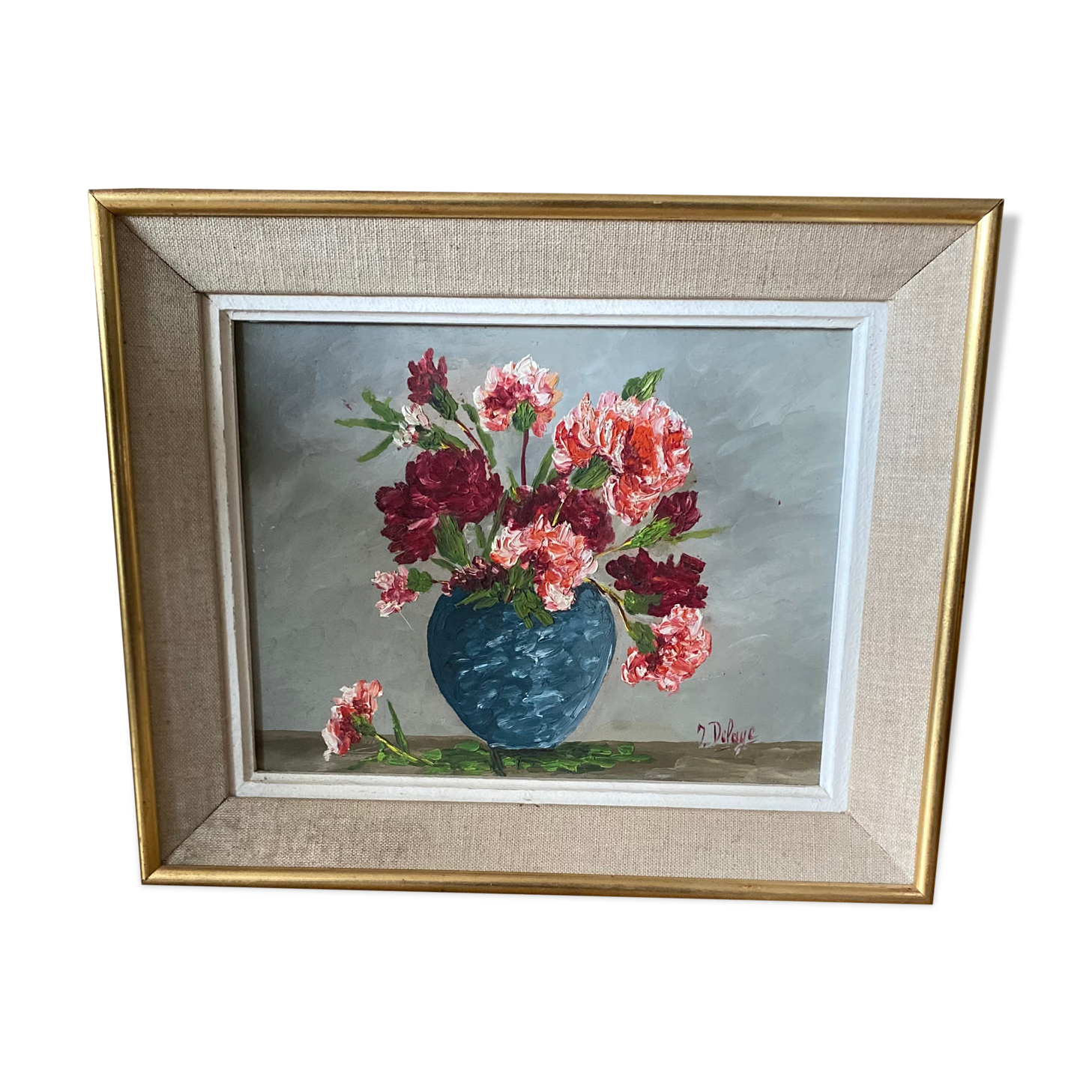 Oil on canvas bouquet