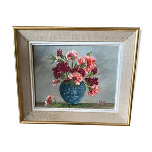 Huile sur toile bouquet