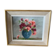 Huile sur toile bouquet d’œillets sauvages