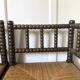 Pair of turned wood corner chairs, fireside chairs