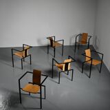 Set of six Trix chairs by Karl Friedrich Förster for KFF Design, Germany circa 1988.