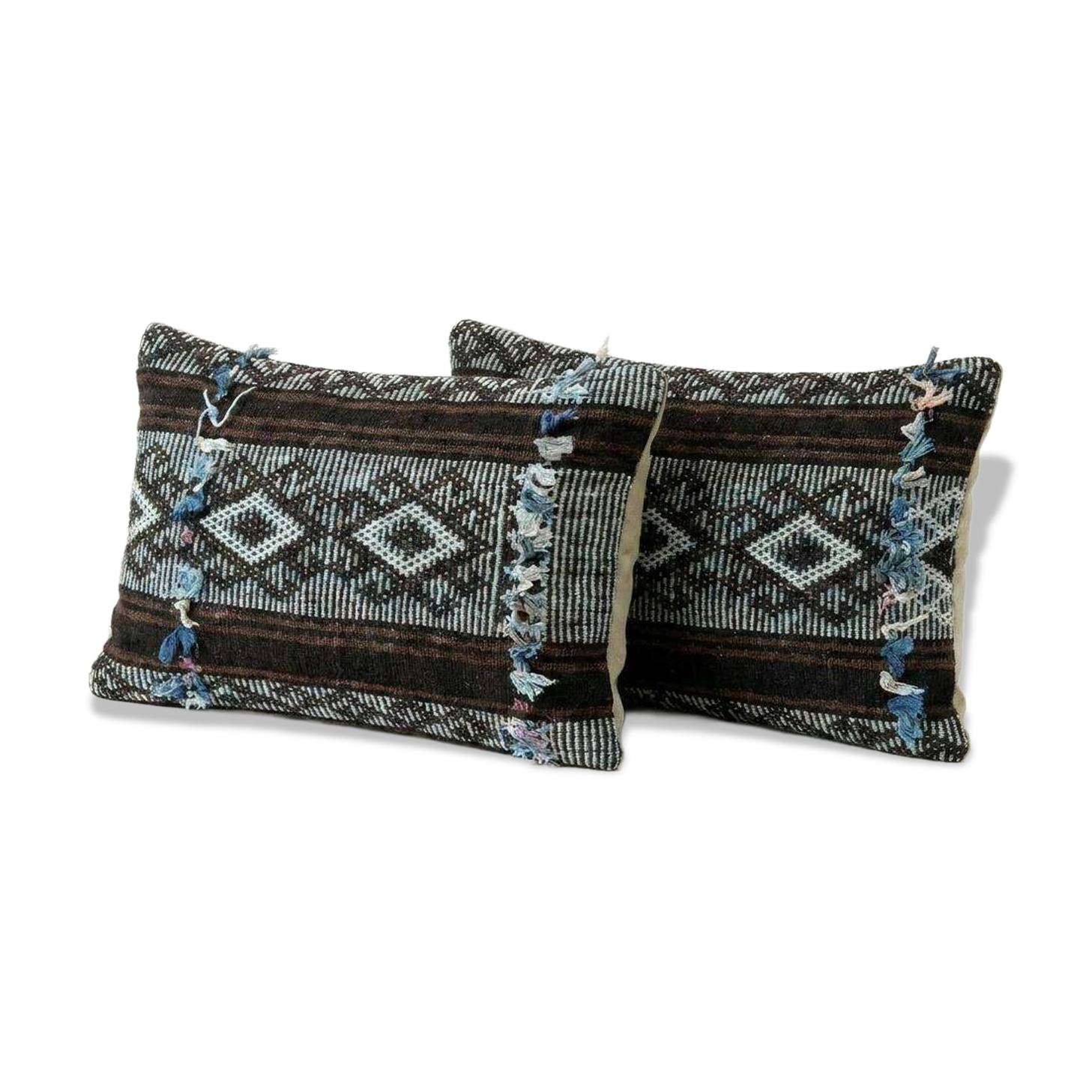 Set of 2 vintage kilim cushion covers 36x51 cm