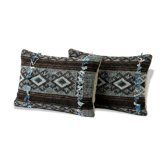 Set of 2 vintage kilim cushion covers 36x51 cm