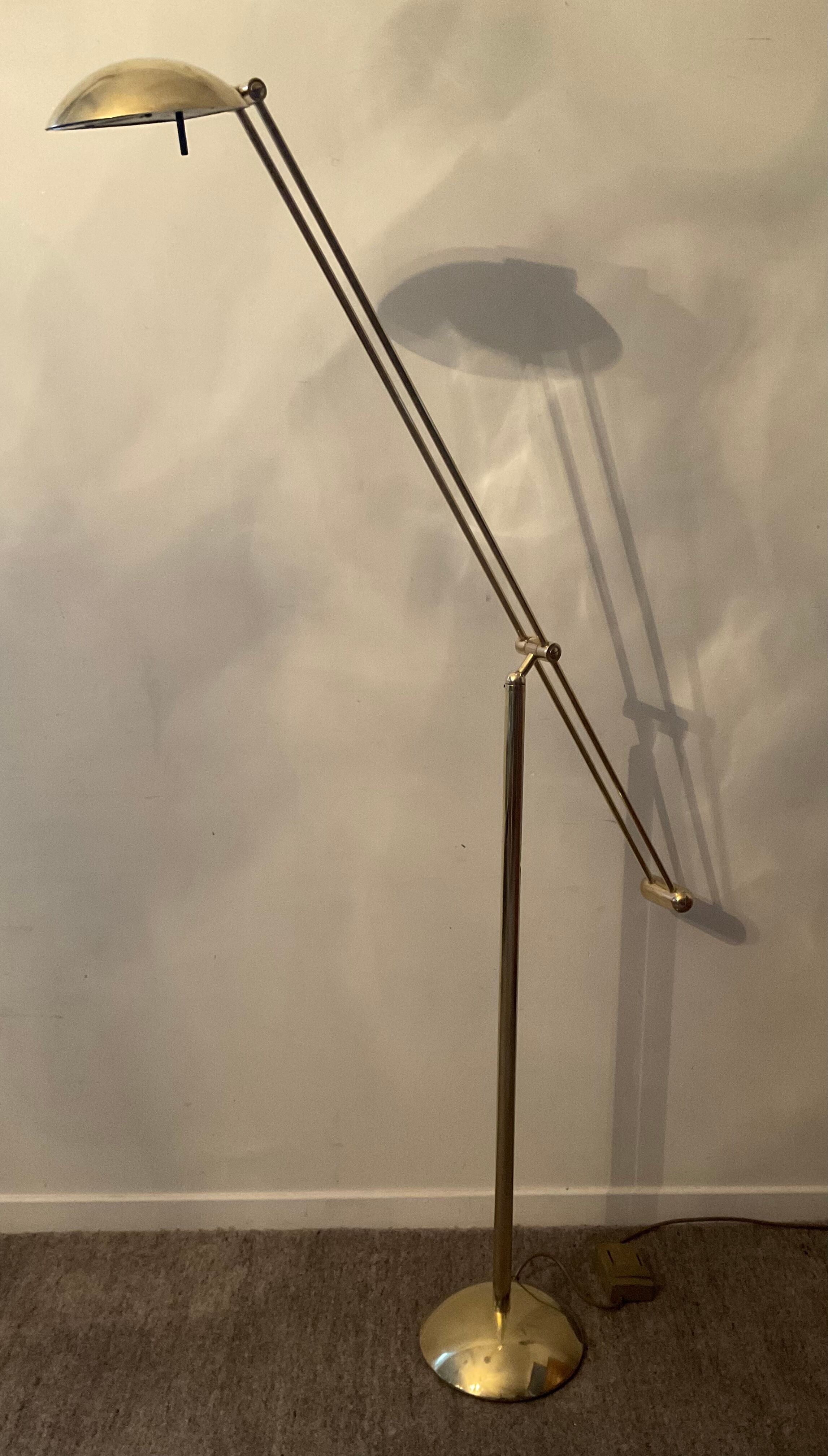 Brass reading lamp 70s