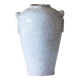 Old foam-glazed terracotta vase