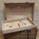 Antique curved transport trunk circa 1900 B.Vinay