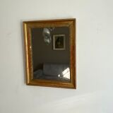 Vintage mirror gilded late XIXthJ,  70X56 cm