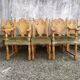 8 ceruse oak style chairs