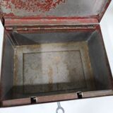 Metal safe with key
