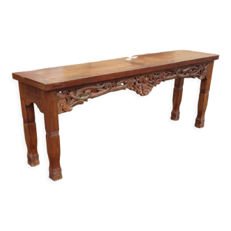 Solid teak console