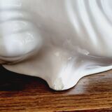 Cache pot coquillage barbotine blanche