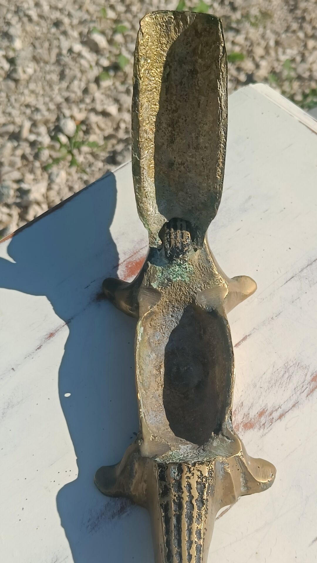 bronze crocodile ashtray 35 cm
