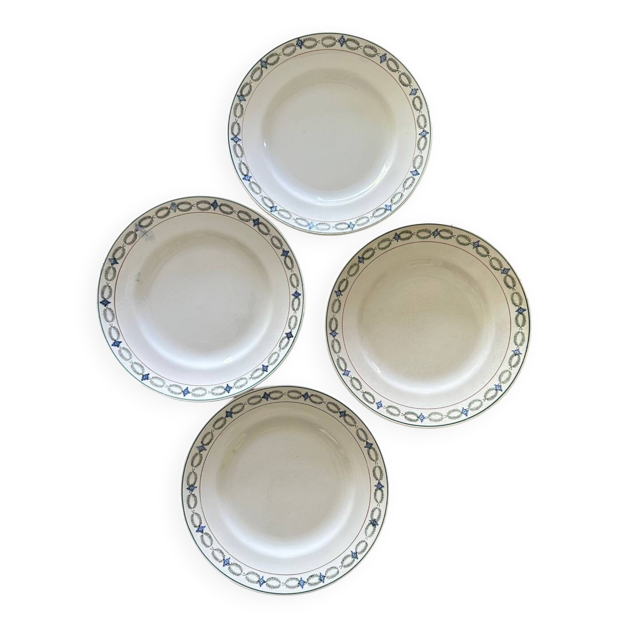 4 flat iron earth plates