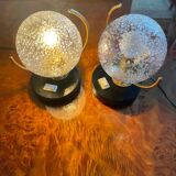 Table lamps globes 70s
