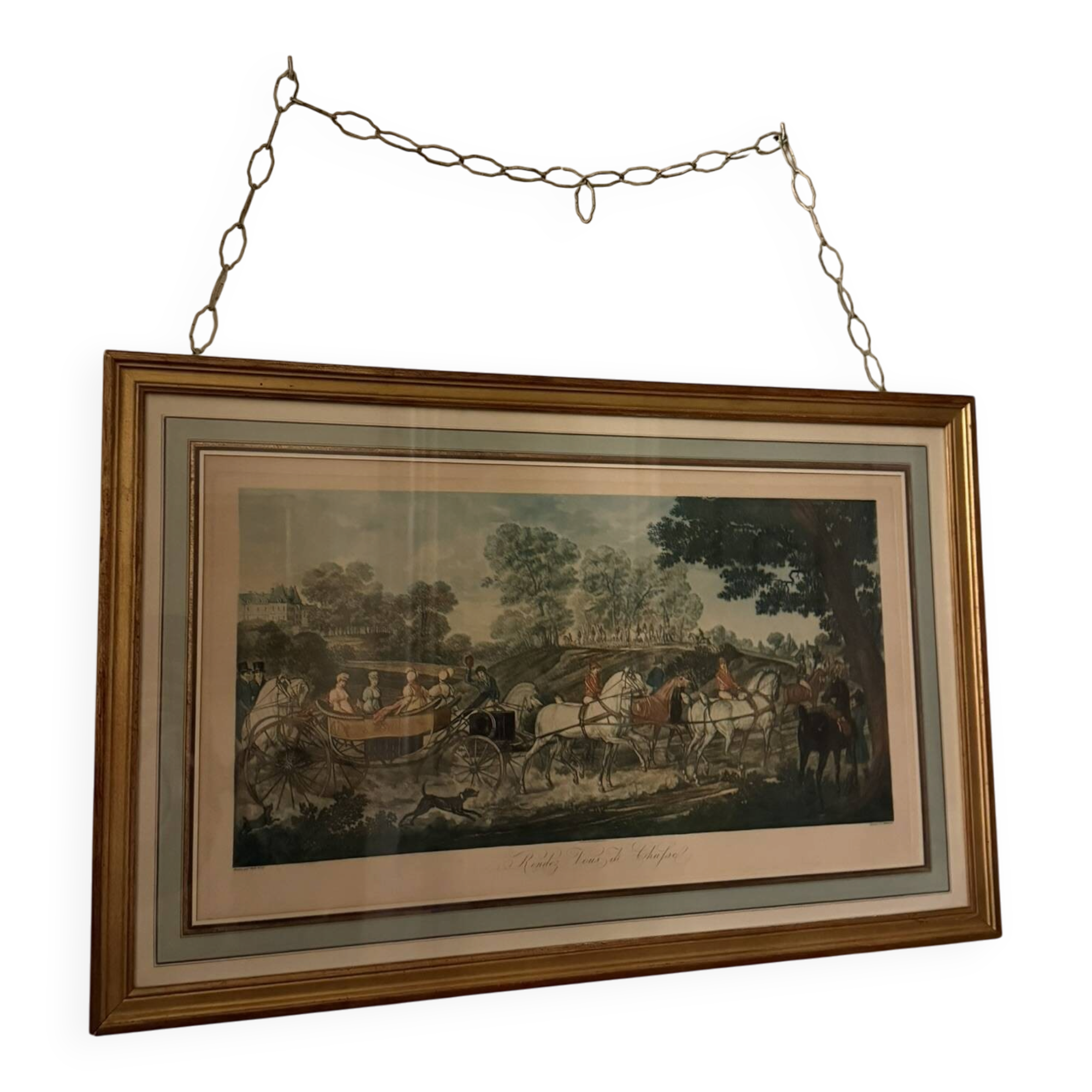 Framed print 'Hunting Rendezvous'