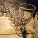 12 small twisted bistro glasses, 19th century