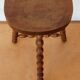 Beaded leg tripod stool